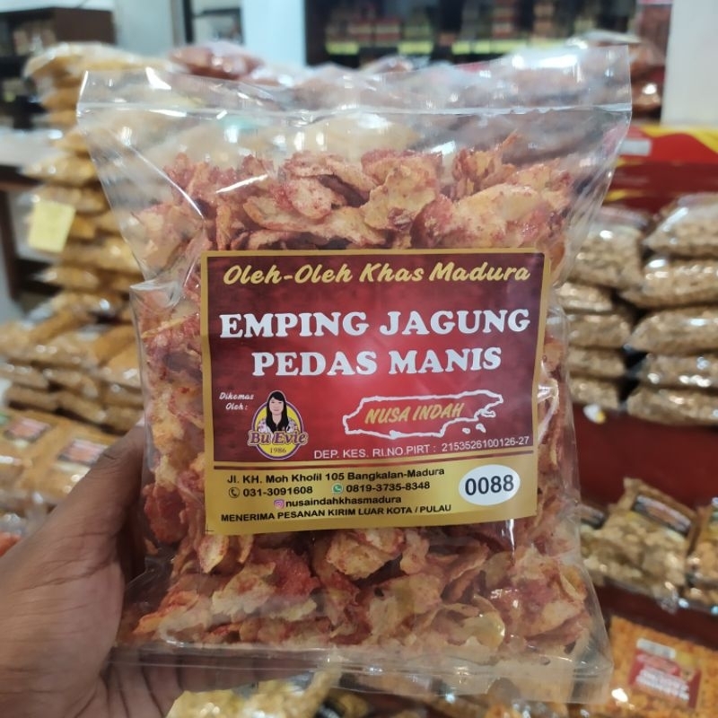 

Emping Jagung Pedas Manis 150 gram