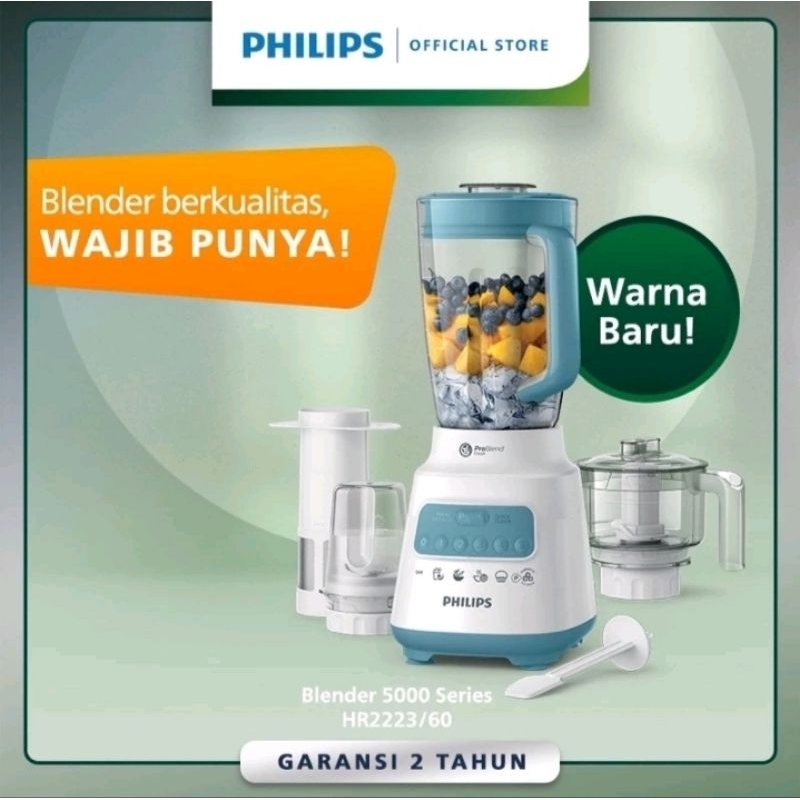 BLENDER PHILIPS 4 in 1 HR 2223 PLASTIK JAR