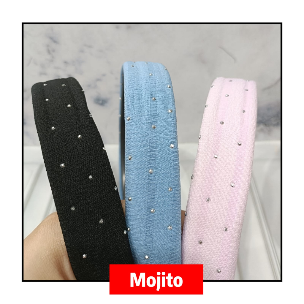 Bando Korea Manik Polos / Bando import korea / bando tebal / bando lebar / bando manik / bando impor