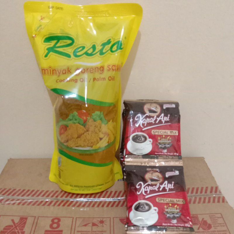 

PAKET MINYAK 1L dan KOPI 1 RENCENG MURAH