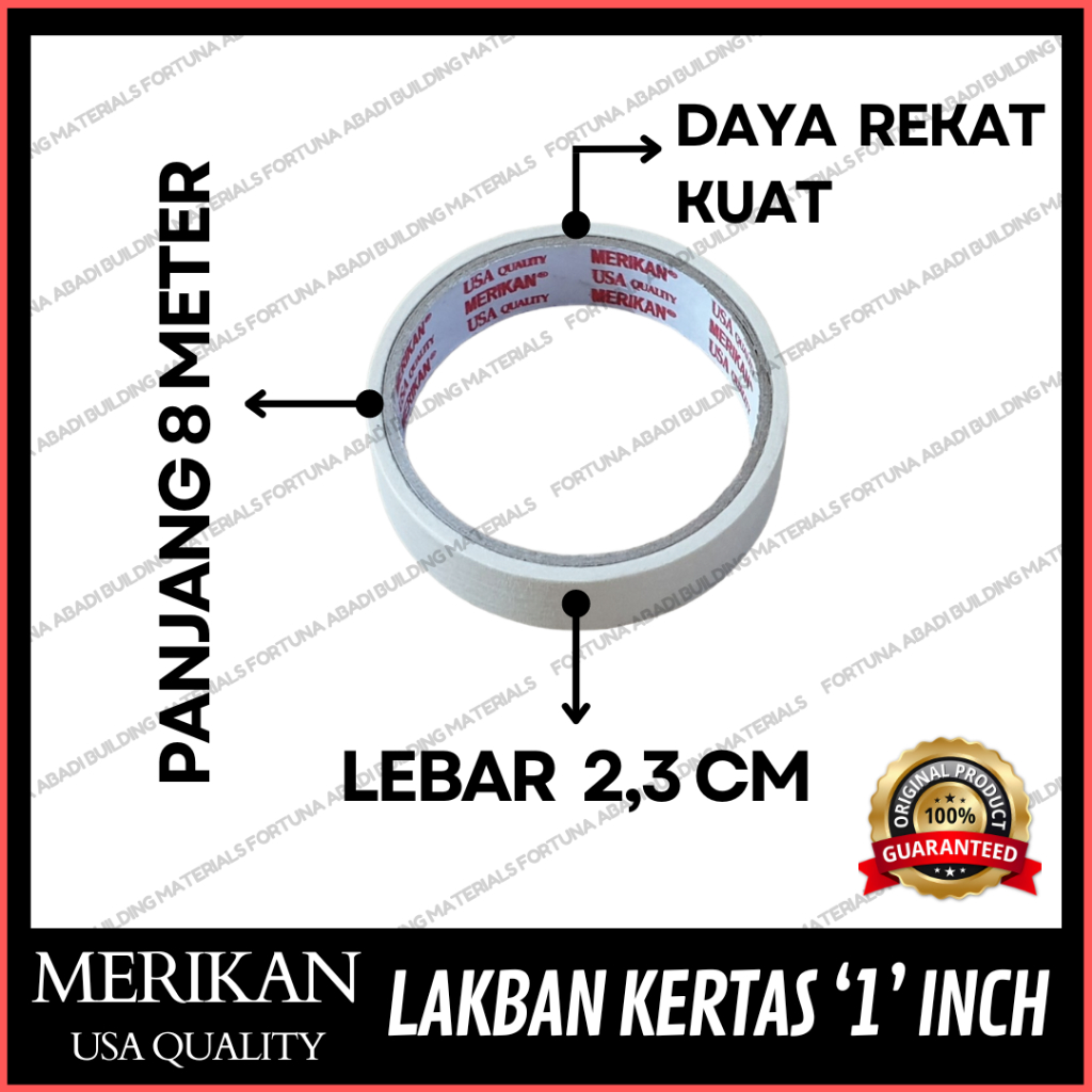 

Masking Tape Ukuran 1" inch