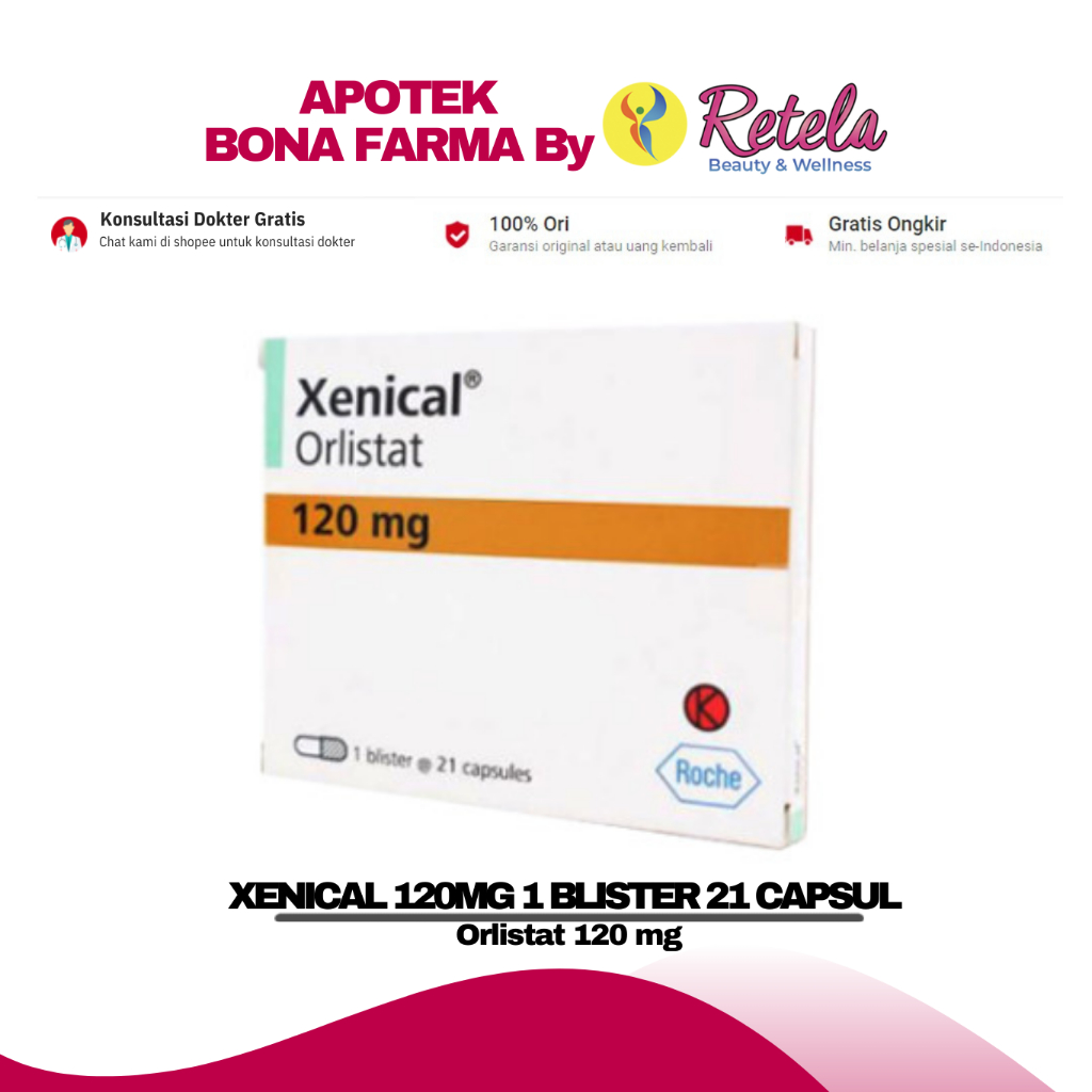 XENICAL 120MG 1 BLISTER 21 CAPSUL ( Orlistat 120 mg )