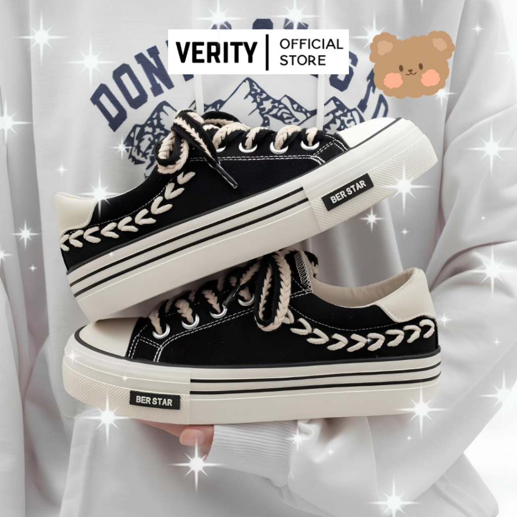 VERITY Sepatu Sneakers Wanita Ber Star Korean Style