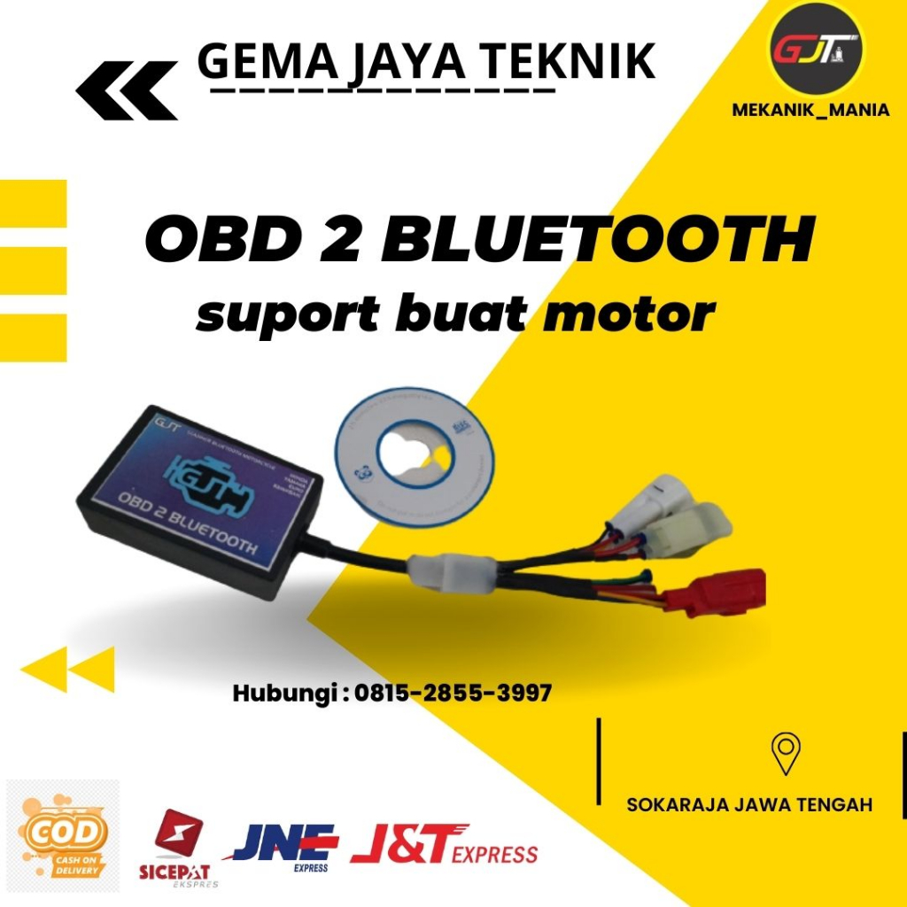 SCANNER MOTOR INJEKSI OBD 2 BLUETOOTH DENGAN ANDROID