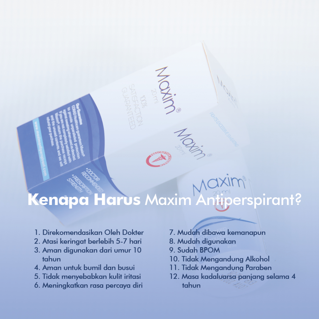 Maxim Antiperspirant Roll On 15% Volume 20ml + 1 Sachet Wipe 15%