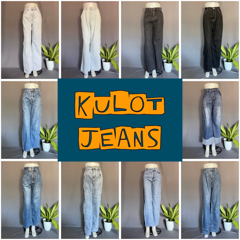 KJ / KULOT JEANS WANITA / CELANA JEANS KULOT PANJANG / CELANA JEANS KULOT HIGHWAIST / JEANS HIGHWAIS