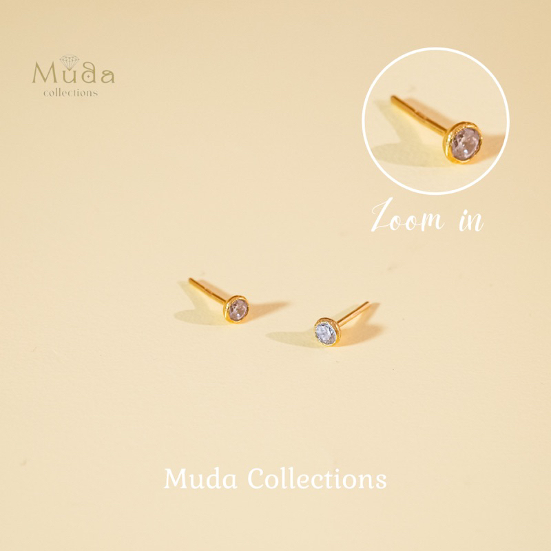 [Variasi Warna] Anting Emas Bayi dan Anak Tindik Giwang/Tusuk Kadar 300/6k & 700/16k