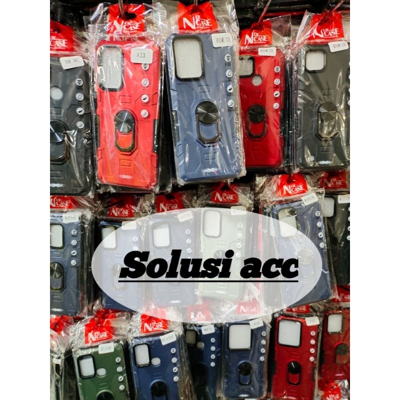 CASING HP REDMI 9A/Redmi 9c/Redmi 9T/Redmi N.9/Redmi N.9 pro MODEL ROBOT HARDCASE+RING JARI