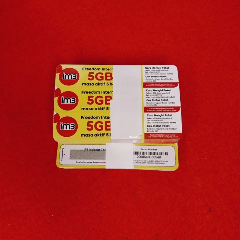 Voucher Indosat 5GB 5hr