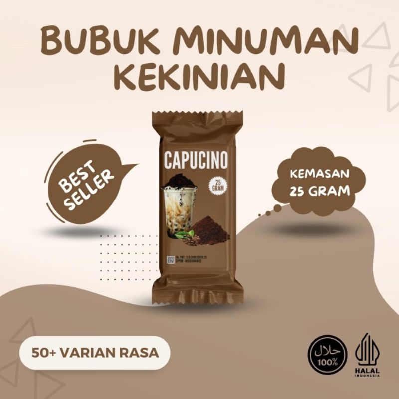 BUBUK MINUMAN ANEKA RASA KEMASAN 25GRAM BUBUK MINUMAN RASA COFFE MINUMAN BUBUK SIAP SAJI SERBUK MINUMAN ANEKA RASA MINUMAN BUBUK KEMASAN 25GRAM BUBUK MINUMAN TESTER BUBUK MINUMAN BOBA