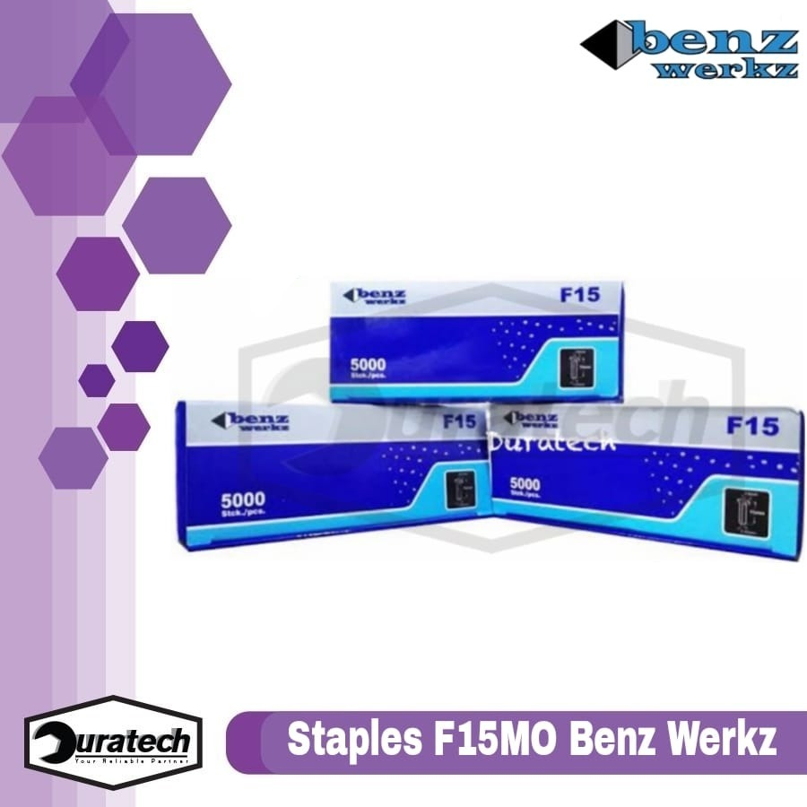 

Promo Industrial Staples F15Mo / Isi Staples Tembak Angin / Paku Mabel Benz Werkz Dan Isi Stapler