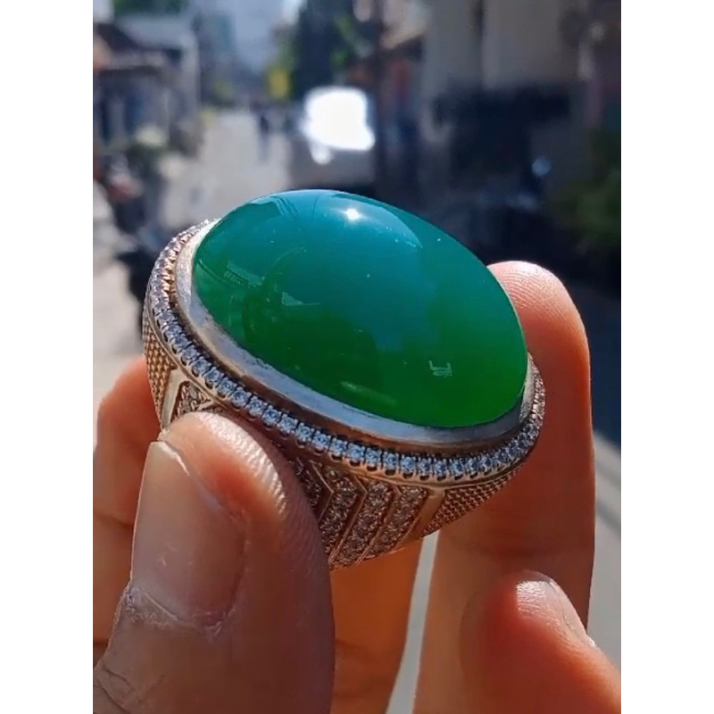 Batu Hijau garut cikolak berikut Memo IGS ( 2 pcs )