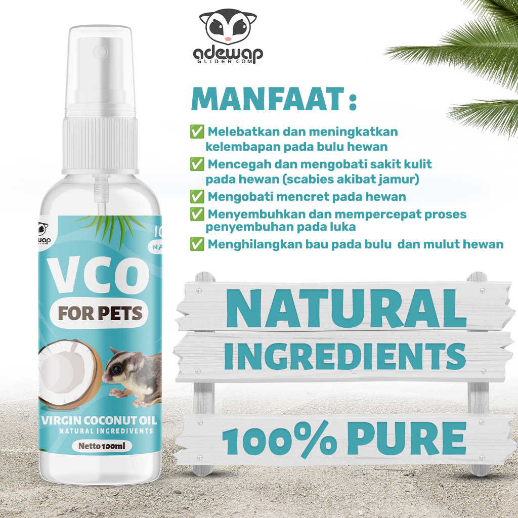 GROSIR MINYAK VCO KUCING SPRAY / OBAT SCABIES KURAP GUDIK JAMUR / VITA