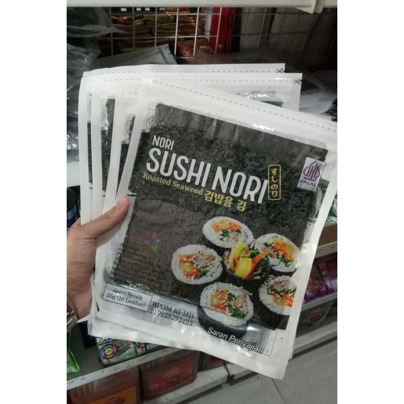 

JAVA SUSHI NORI isi 10 dan isi 50 MURAH DAN HALAL