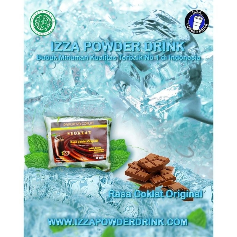 

BUBUK NYOKLAT RASA ORIGINAL/IZZA POWDER DRINK/BUBUK COKLAT/COKLAT/BUBUK MINUMAN (BUBUK NYOKLAT ISI 6)