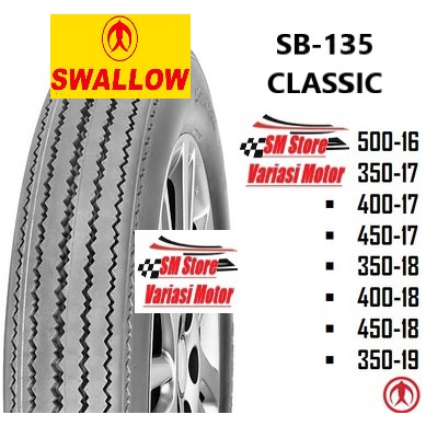 Ban KLASIK CLASSIC JAPSTYLE Swallow SB 135 SB135 Classic ring 16 17 18 19  350 400 450 500 Tubetype 
