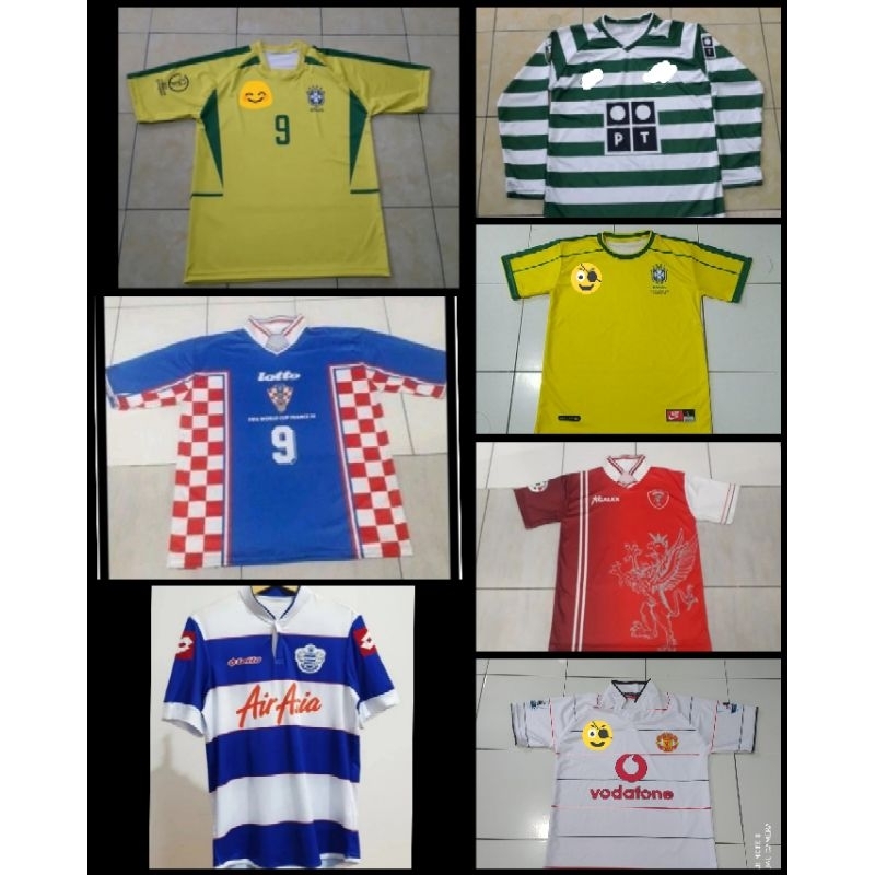 Jersey Qpr 2013/Jersey Kroasia 1998/Jersey Perugia 1998/Jersey Brazil 1998/Jersey Brazil 2002/Jersey