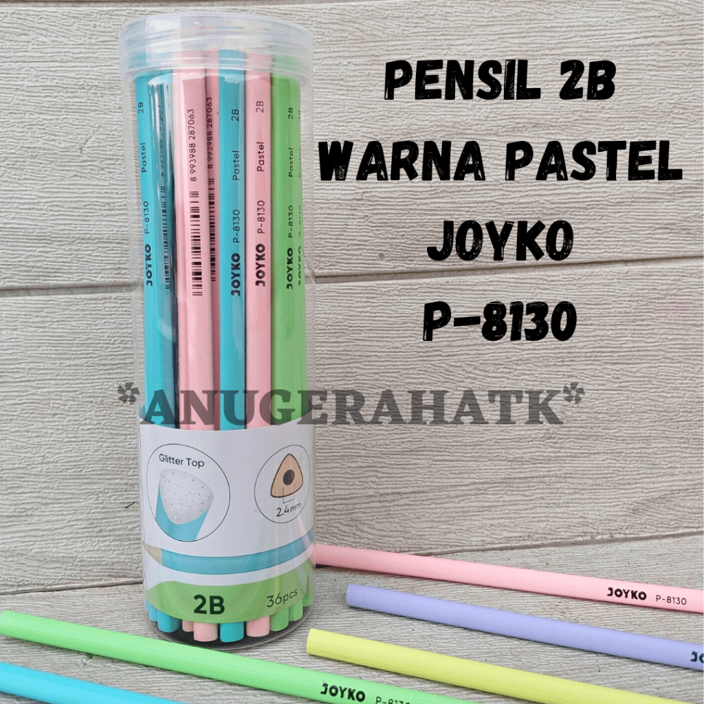 

(1Tabung=36Pcs) Pensil Tabung Joyko P-8130 pastel