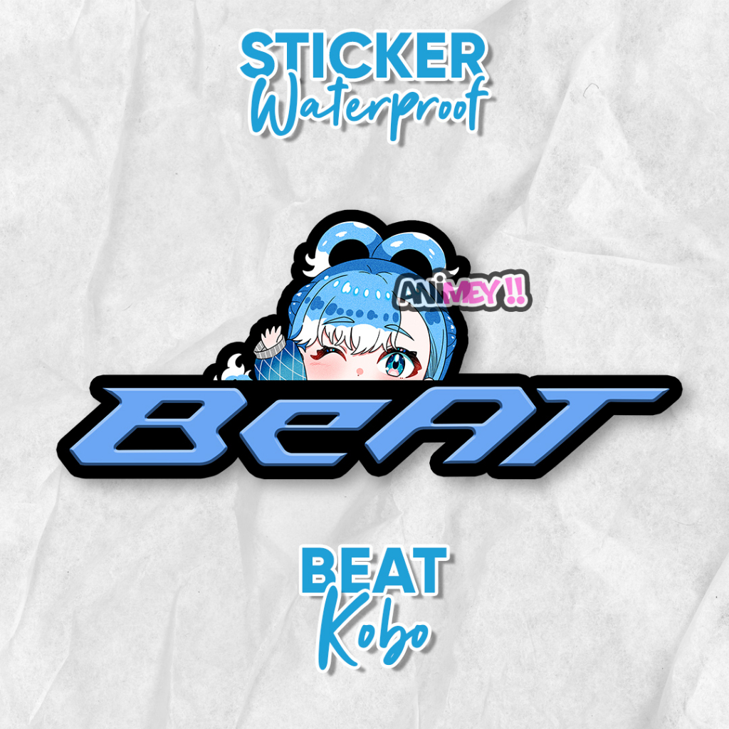 

Stiker Kobo Kanaeru Logo Beat / Stiker Anime Waterproof