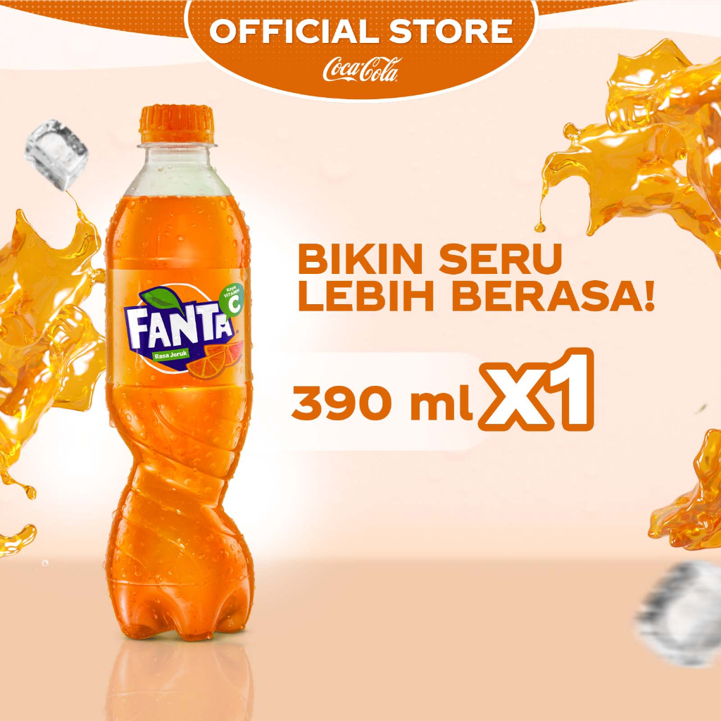 

Fanta Rasa Orange Jeruk Minuman Soda - Botol 390ml