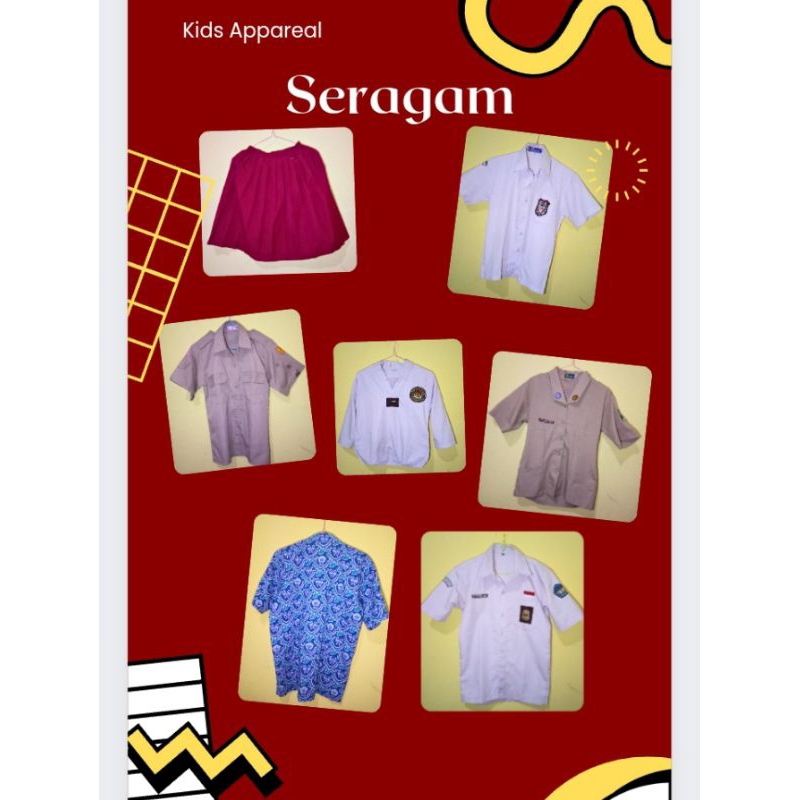 Preloved Seragam Sekolah Anak