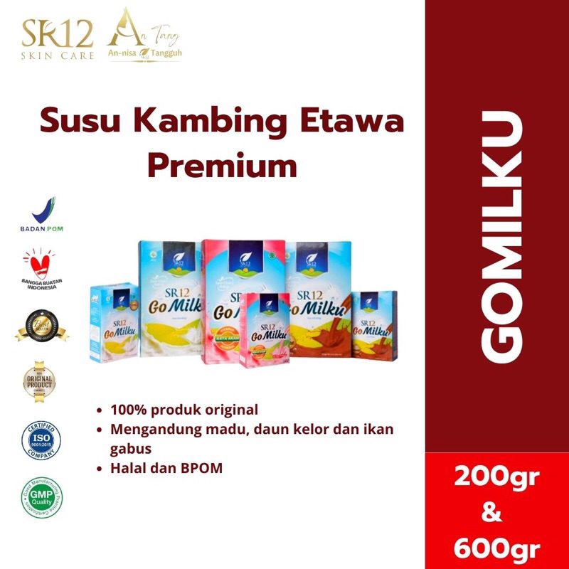 

GoMilku SR12 | Susu Kambing Etawa Bubuk BPOM | Meningkatkan Kesehatan & Imun Tubuh | Melancarkan ASI