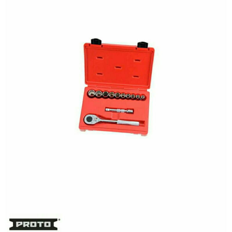 Proto 1/2" Drive 12 Piece Socket Set - 12 Point-J54116PROTO