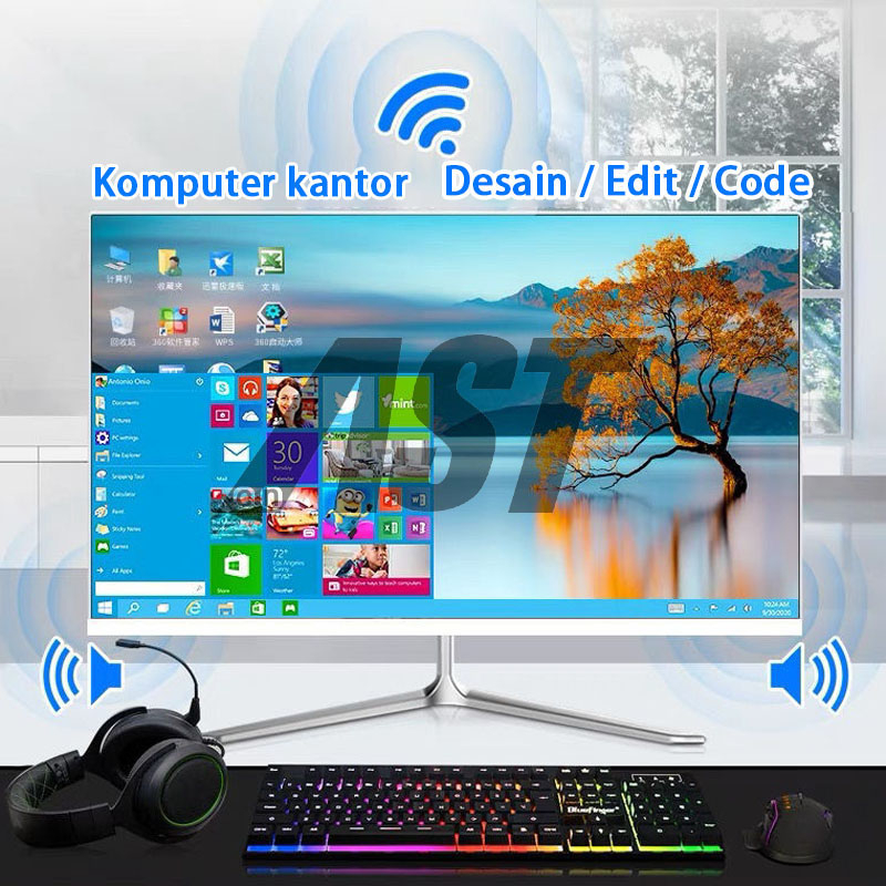 PC komputer gaming full set Core i7 baru ram8g+512SSD  22/24 inch Mouse+keyboard Gratis Desain/Kasir/Coding Gratis kemasan rangka kayu + garansi 1 tahun-4