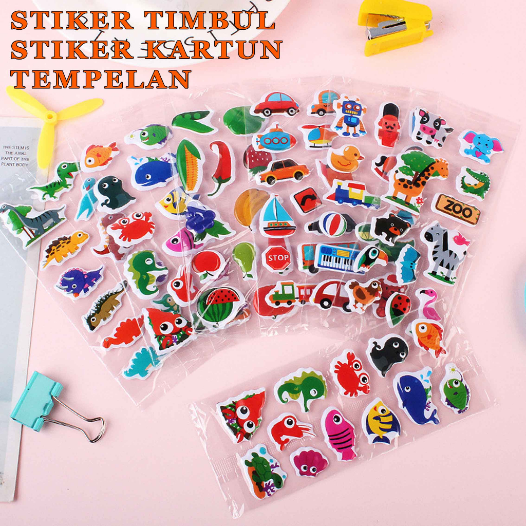 

Stiker Timbul / Stiker Kartun / Stiker Tempel / 1pcs