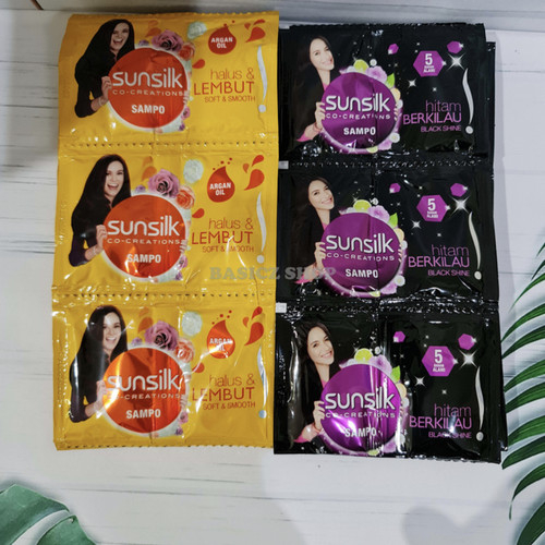ISI 12 - SHAMPO UNILEVER SUNSILK SACHET BLACK & YELLOW