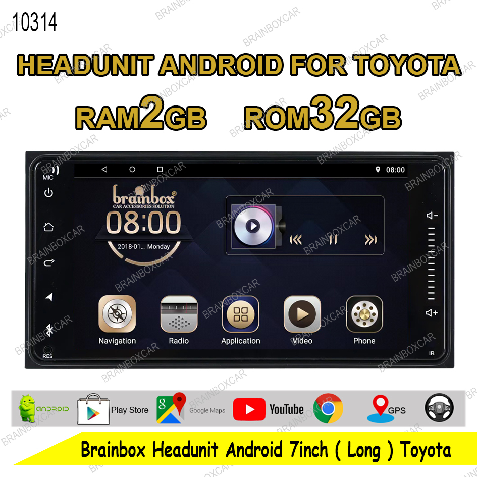 TV Mobil Android 7 inch WiFi GPS Bluetooth Head Unit 2 Din Tape Mobil Innova Calya Sigra