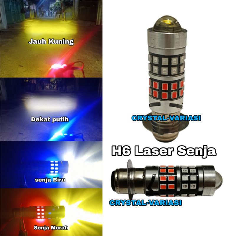 Lampu Utama Motor Bebek Matic H6 Laser Senja/Lampu Led H6 Laser Senja Motor Bebek Matic/Lampu Depan 