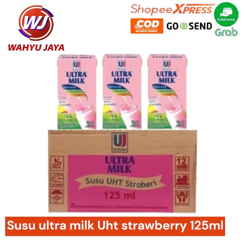 

Susu ultra milk strawberry 40*125ml