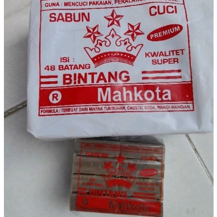 Sabun Cuci Bintang Mahkota (ORIGINAL PREMIUM) Sabun COKLAT BINTANG MAHKOTA Sabun Cuci