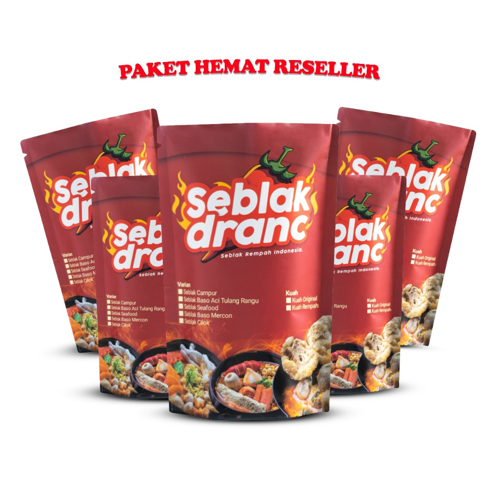 

Paket Hemat Reseller - 5 Porsi Seblak Kemasan Instan