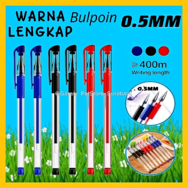 

GPSS- Pena Gel Pulpen Bolpoin Bolpen 0.5mm Standart High Quality Tinta Pulpen Isi Ulang Pulpen Sekolah Kerja Pulpen Kantor