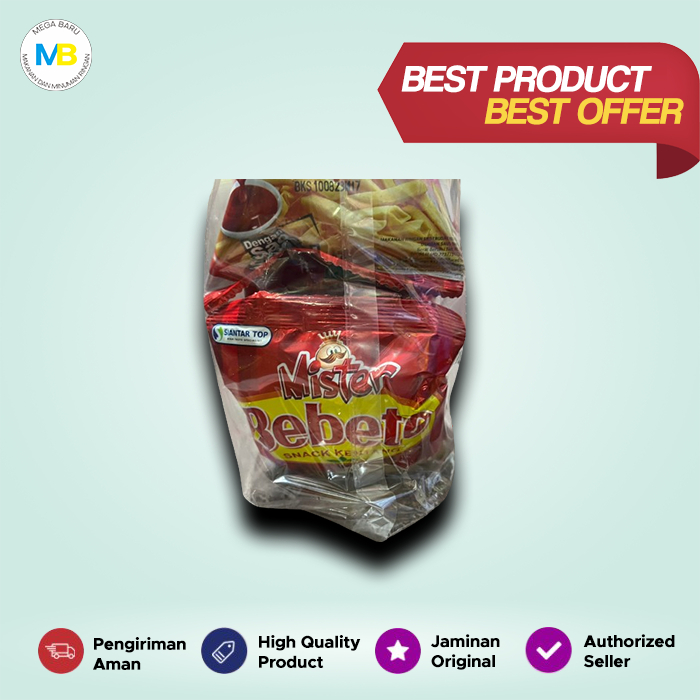 

Snack Kentang Mister Bebeto Isi 20 x 8 g