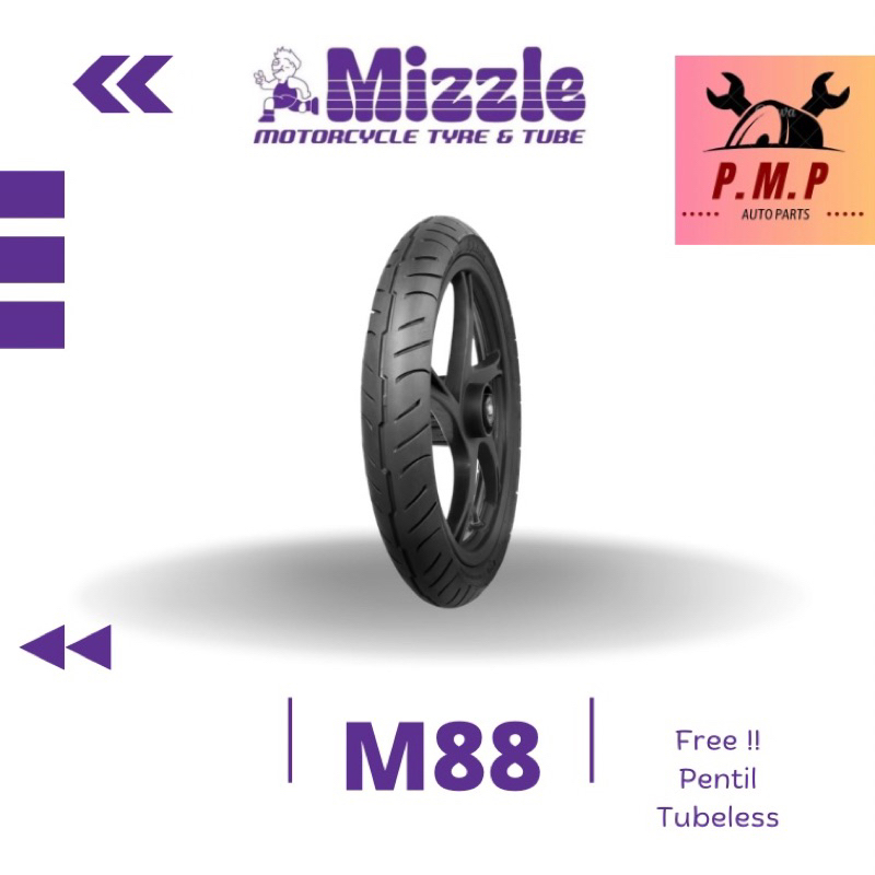 Ban Mizzle M88 70/80 Ring 14 Tubeless Original Free Pentil Tubeless