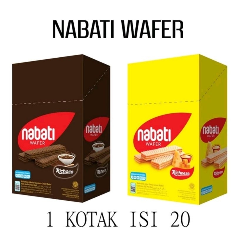 

Richeese Nabati Wafer Keju Coklat Box