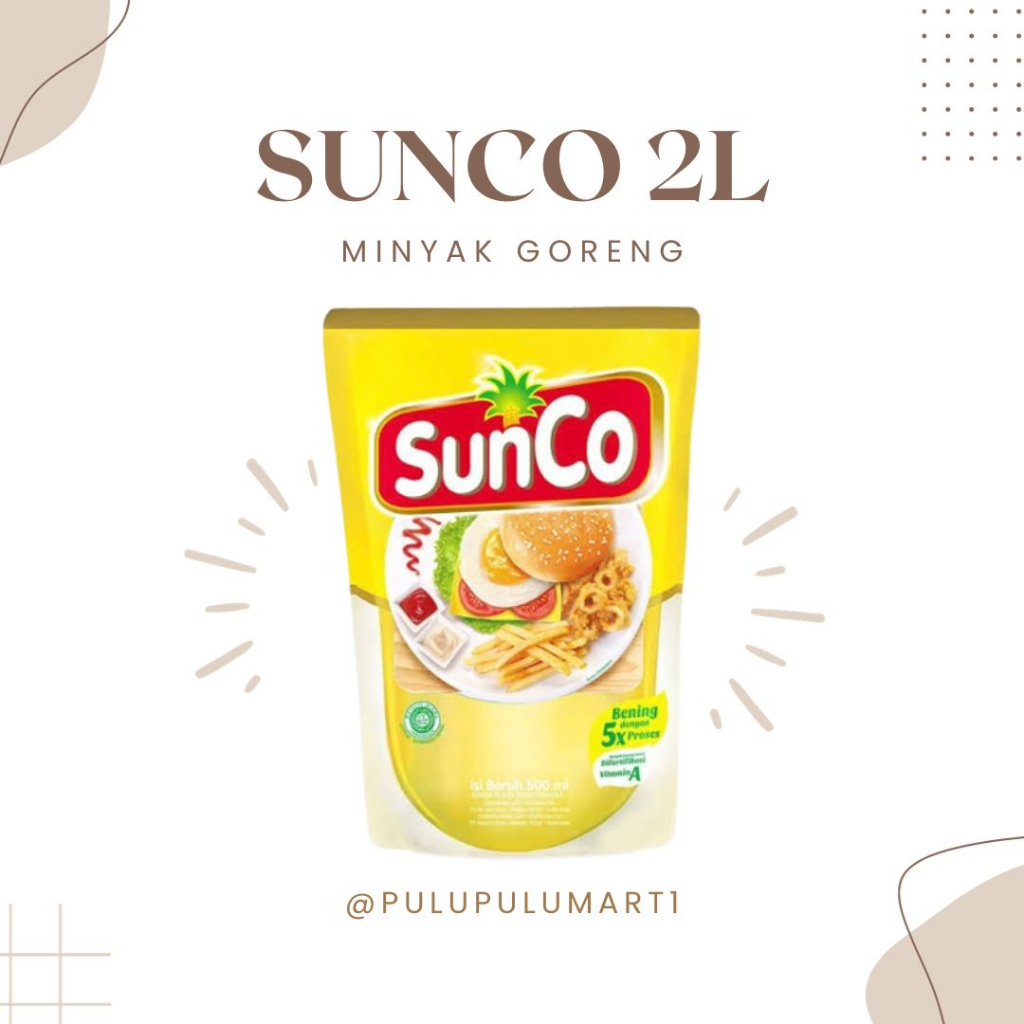 

Minyak sunco 2L minyak goreng bening