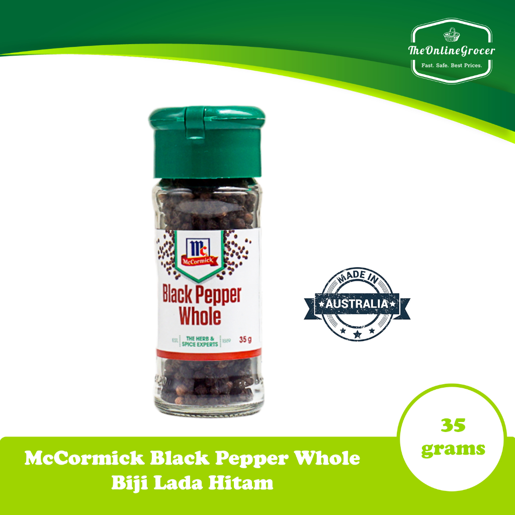 

McCormick Black Peppercorns Whole 35gr - Biji Lada Hitam