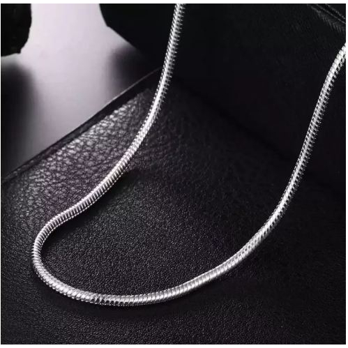 MURAH Kalung Titanium Pria Belut Halus Emas Anti Karat Selamanya / Kalung Pria Keren / Kalung Titani