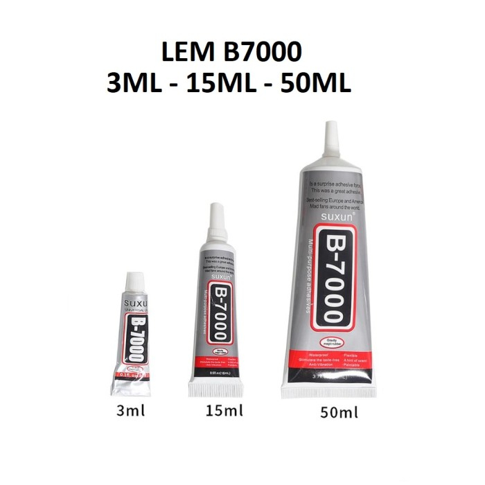 LEM T-7000 B-7000 50ML / LEM LCD TOUCHSCREEN T-7000 B-7000 50ML / LEM LCD ORIGINAL T-7000 B-7000 WARNA HITAM DAN BENING