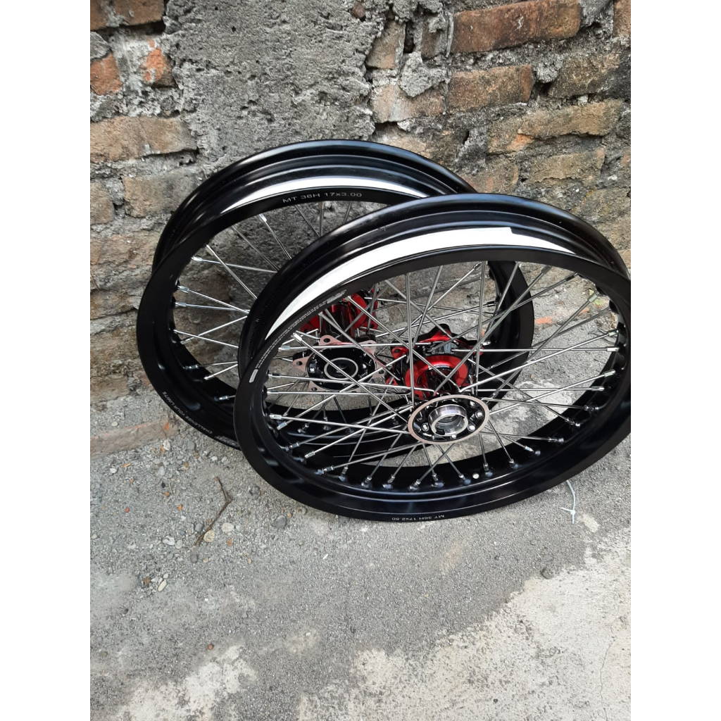 Velg Supermoto Scarlet PNP KLX velk scarlet d-tracker ring 17 murah tanpa ban ukur 250 300