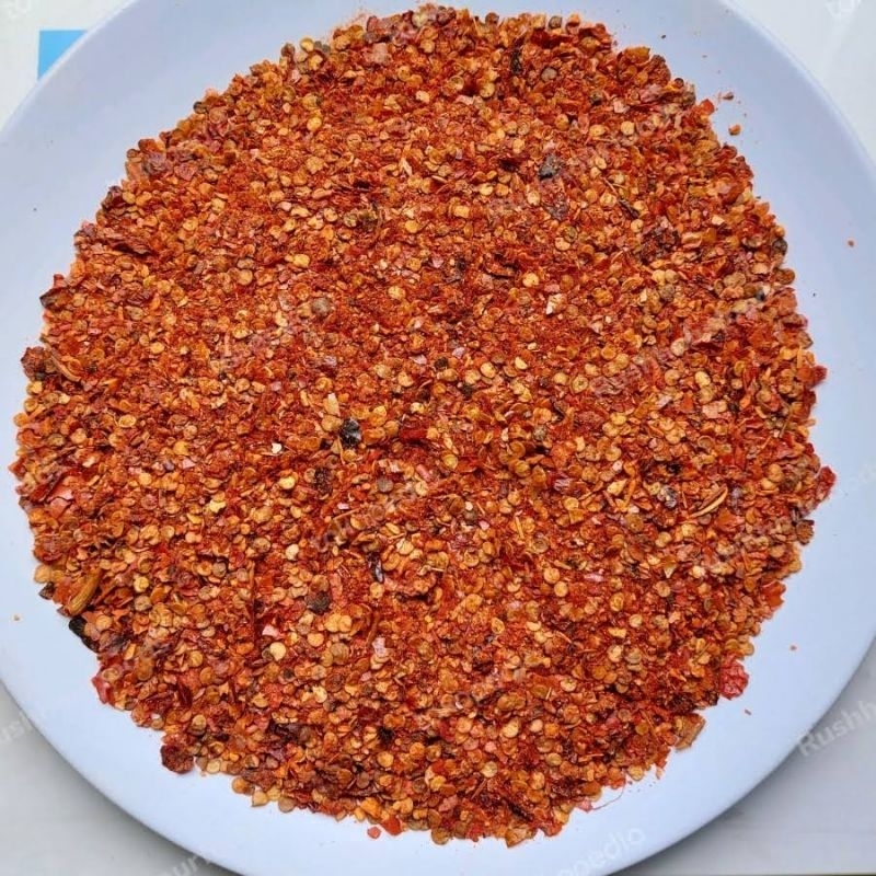 

cabe bubuk kasar daun jeruk / Chili flakes / cabe giling super pedas