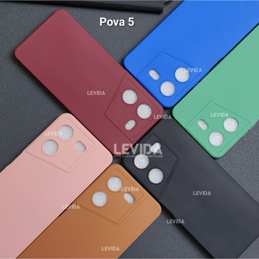 Tecno Pova 5 Tecno Pova Neo 3 Softcase Procamera silicon Matte Case full cover Tecno Pova 5 Tecno Po