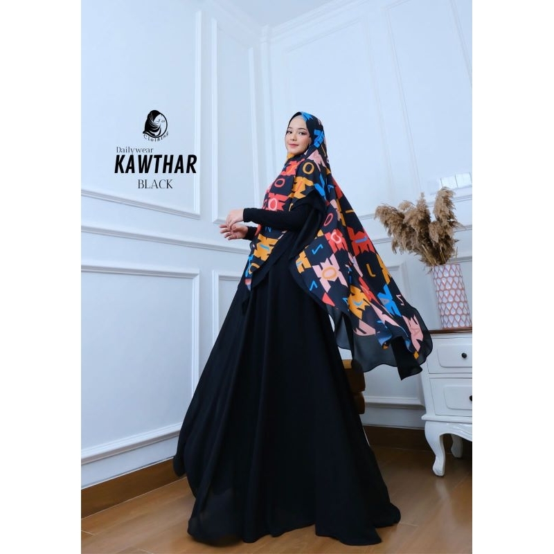 [JOZA CLOTHING] GAMIS SYARI / DRESS SET PRINTING " KAWTHAR SERIES " BY JOZA CLOTHING