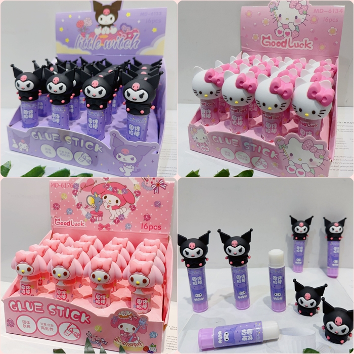 

[ORGM] Alat Tulis Kantor Perlengkapan Sekolah Lem Glue Stick Karakter Kitty Kuromi Melody