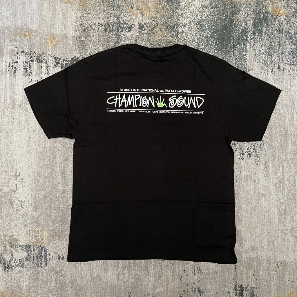 STUSSY CHAMPION PATTA SOUND TEES ORIGINAL
