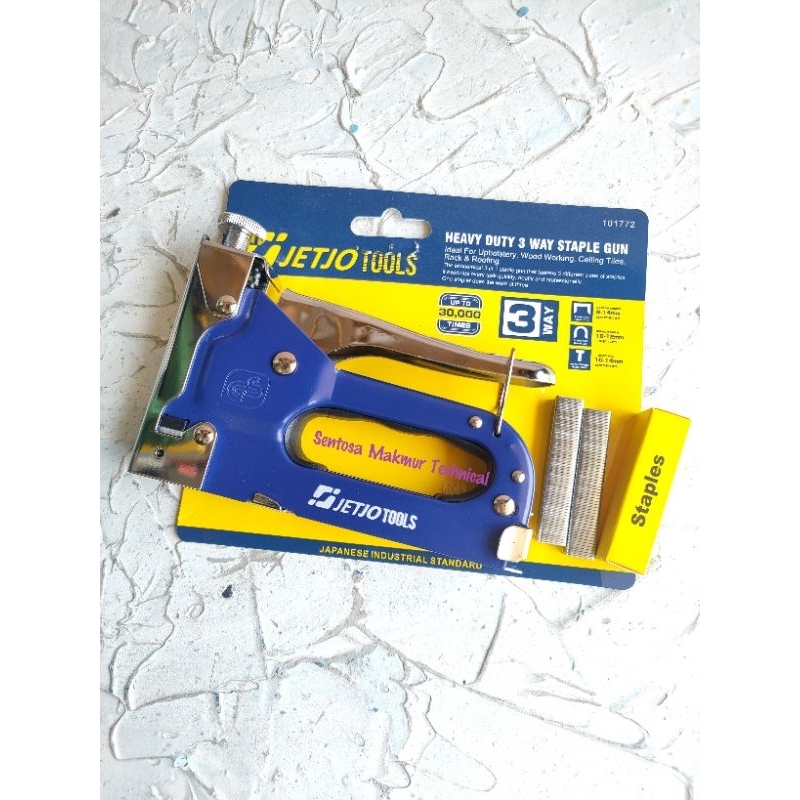 

JETJO LAKONI 3 in 1 Staples Staple Hand Gun Tacker Hekter Tembak